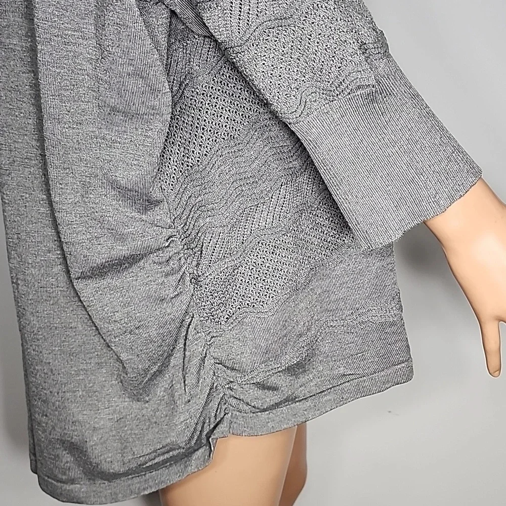 Lane Bryant Gray Knit Sweater 3/4 Sleeve Women's Top Plus Size 26/28   NWT‎